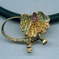 Frill necked lizard necklet all colour diamonds 86 diamonds = 1.50ct $9900.00